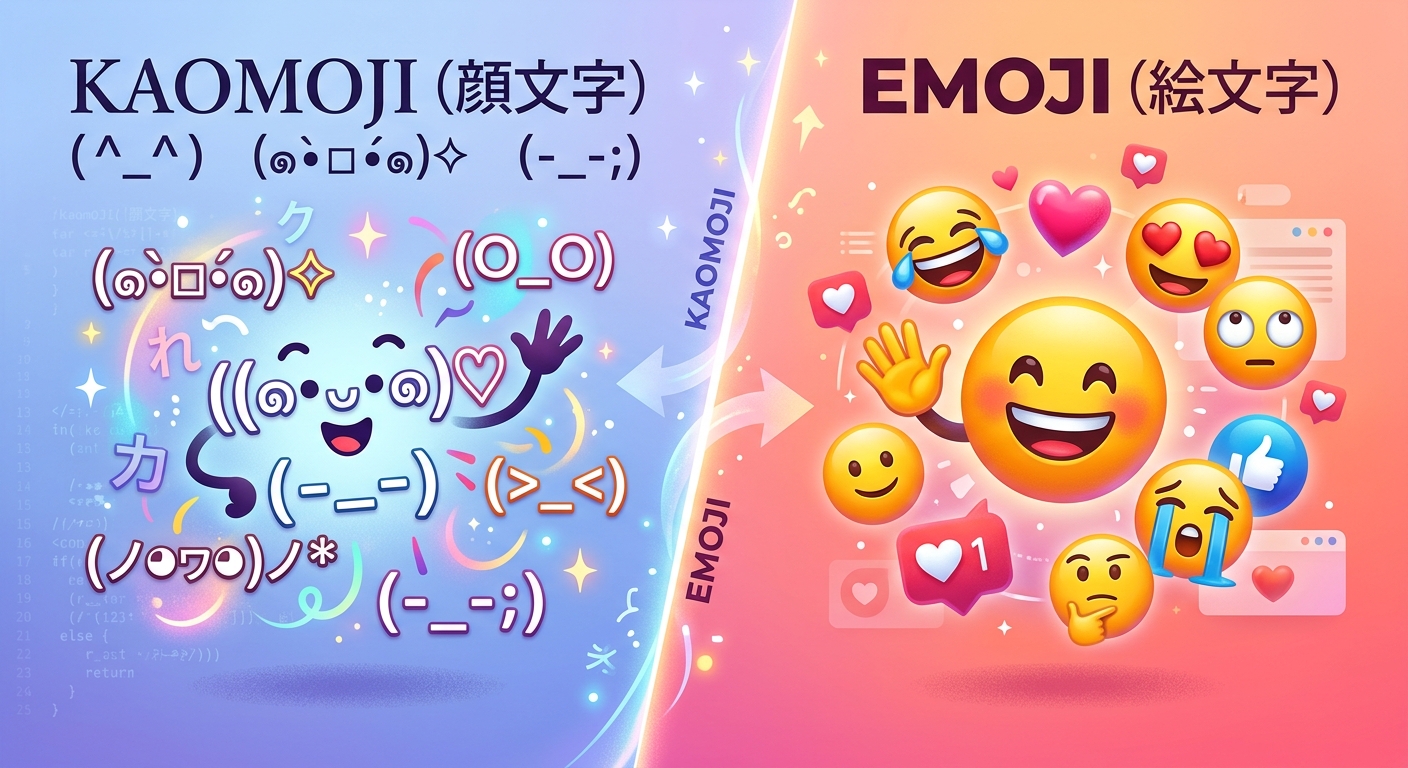 What Kaomoji Are and How They Compare to the Emoji You Already Know